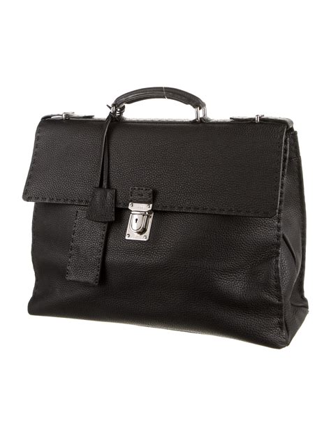 fendi selleria briefcase|Fendi leather handbags.